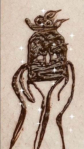 Creative Mehndi Art of Book with Eyes and Hands – Unique Mehndi Design