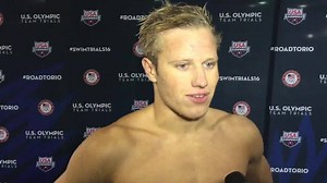 Tommy Anderson after the 400 IM prelims | Florida Swim Network