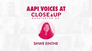 17 reactions | As we wrap up Asian American and Pacific Islander Heritage Month, Civic Program Instructor Shwe Einthe shares how she leverages her upbringing in Myanmar in her weekly workshops with Close Up students from across the United States. #CloseUpDC #AAPIHeritageMonth | Close Up - Washington D.C. Educational Programs | Facebook
