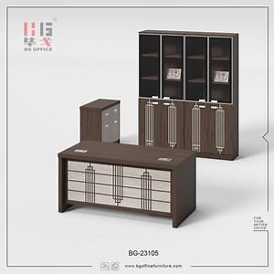 [Hot Item] Wholesale Classic Office Furniture CNC Office Table Melamine Desk for Executive/Manager/CEO