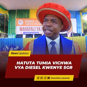 Mkurugenzi wa Shirika la Reli nchini (TRC) Masanja kadogosa amekanusha taarifa kwamba serikali imepanga kununua injini zinazotumia Diseli ili kusaidia treni ya SGR pindi umeme unapokatika safari zisikwame. Kadogosa akiwa mkoani Tabora hii leo kwenye maafali ya nne ya chuo cha Teknolojia y Reli amezungumza na waandishi wa habari na kutoa ufafanuzi kuhusiana na sauala hilo. #kilichoborakabisa | Channel Ten Tz