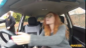 Fake Driving School - Examiner agrees to pass student after a rough sex threesome