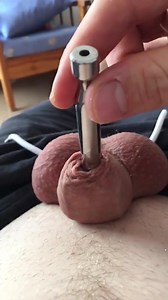 Urethral plug all the way in