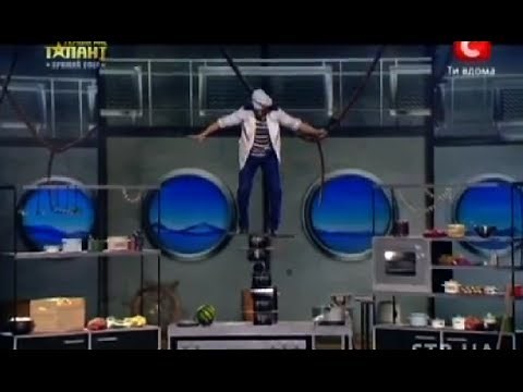 Amazing balancing act on Ukraine's Got Talent