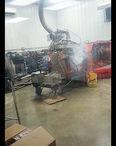 Hot Farm Pulling Tractor Engine Fire A Rod Through The Block