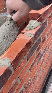 131K views · 789 reactions | Watching a master mason in their element. From spreading the mortar to carefully tapping that new brick into place, it's all about precision. Nothing beats the beautiful, timeless texture of a new brick wall! What's your favorite type of brick or stone? Let us know!  #Bricklaying #Masonry #RedBrick #ConstructionLife #Craftsmanship #Building | Jack Contruction | Facebook