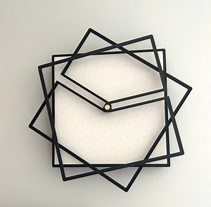 Square rotating wall clock #3DPrinting #3DThursday