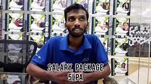 Our Student VINAYAKA G R,BE(Civil) got Placed as SDET giving feedback...