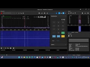 SDRplay RSPdx receiving CHU Canada time signal 3330 kHz Shortwave with MLA 30 loop