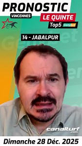 24K views · 407 reactions | VincennesPRONOSTIC Q5⚡ #quinte #pmu Top5 Genybet - Dim. 28 déc. 2025 10€ supplémentaires en ouvrant un compte sur Genybet avec le code STEPHANE10 === https://bit.ly/3y0COsa Partants et cotes en direct : https://www.canalturf.com/pronostics-PMU/2025-12-28/paris-vincennes/393204_prix-de-bourgogne-amerique-races-q5.html | Canalturf | Facebook