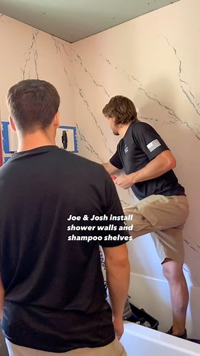 Shower walls made of quartz slabs are a wonderful addition to a maintenance free lifestyle. No sealing, no grout, no chemicals needed… ever! Shower designed with @cambriasurfaces Berkshire Steel Sculpted #quartzcountertop #countertopinstallation #quartzshowerwalls #customshower #luxuryshower #showerinspo #madeinmn #mycambria #quartzslab #madeinusa #familyownedbusiness #healthyliving | Select Surfaces