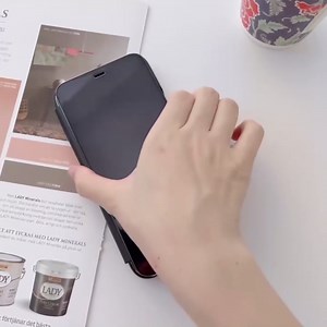 Case for Redmi Note 14 Pro 5G Case Slim Mirror Design Clear View Flip Bookstyle Ultra Slim Protecter Shell with Kickstand Protective Case for Redmi Note 14 Pro 5G Mirror PU Black