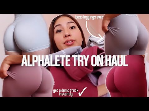 ALPHALETE Try On Haul! BEST LEGGINGS EVER! *NOT SPONSORED*