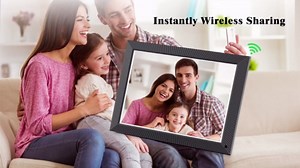 Large Digital Picture Frame 17" WiFi-Photo-Frame - 1280*960 HD Touch Screen Digital Frame, Slideshow, Auto-Rotate for Wall Tabletop, Load Photos and Videos from Phone via App or Email, Gifts for Mom