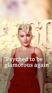 Florence Pugh with all the glamour. The Hollywood star from Oxford was back on the red carpet in stunning style this week as award season gets underway #bbcsouthnews #FlorencePugh #Hollywood #Fashion #GoldenGlobes | BBC Hampshire & Isle of Wight
