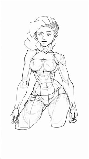 Anime Character Concept Design | Stylized Female Anatomy
