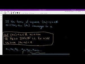 Intro to Real Analysis - Video 9: Intro to Sequences, Convergence & Divergence of Seq w/examples