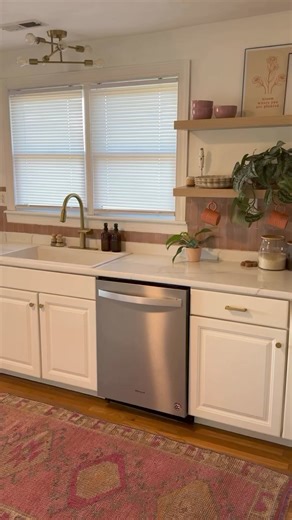 2.6K views | Welcome Spring with a fresh view!  Take a peek at this amazing transformation. Our Designer Series Woven Wood Shades breathe new life into this stunning kitchen! Don't miss out on the opportunity to save up to 50% off your order! | SelectBlinds | Facebook