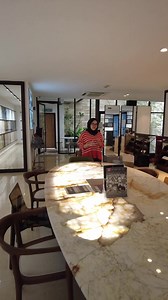 "Elevate your dining experience with our customizable large-size tables crafted from natural stone. Explore a spectrum of materials at our showroom for a touch of timeless elegance. #CustomDesigns #NaturalStoneTables ️✨" | Marble Emporium | Facebook