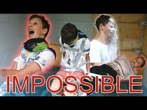 IMPOSSIBLE Duct Tape Escape CHALLENGE!! **EXTREME PAIN**
