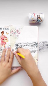 ASMR Aesthetic Journaling Washi tapes: Bloom & Vogue Wide Washi / PET Tape Parisian Écriture Wide Washi / PET Tape | The Washi Tape Shop