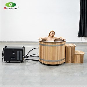 [Hot Item] Ice Bath Barrel Hot and Cold Plunge Tub Round Tub Ice Bath