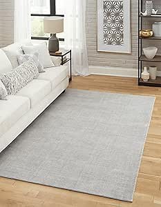 Unique Loom English Manor Collection Area Rug - Farmhouse (7' 10' x 11' Rectangle, Grey Manor/ Ivory)