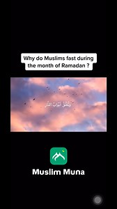 Why do Muslims fast during the month of Ramadan❓😮 #MuslimMuna #fast #Ramadan | Muslim Muna