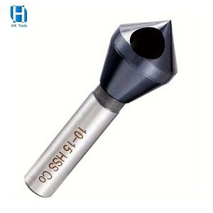 [Hot Item] M35 Cobalt HSS 0 Flute 90 Degree Countersink Drill Bit with Tiain Surface Chamfer Tools for Metal Deburring