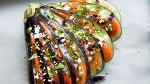 Vinete evantai in stil mediteranean, o reteta excelenta si spectaculoasa!