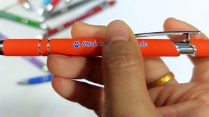 Personalized Black Ink Ballpoint Pen, Custom Ballpoint Pens with Business Advertising, Phone Number, Capacitive Pen for Various Screen Touches, Premium Ballpoint Pen for Business, School, 24PCS