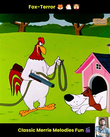 40 reactions | Fox-Terror 力 Foghorn & Barnyard Dawg Deal with a Sneaky Fox!  Merrie Melodies Classic | Childhood Cartoons | Facebook