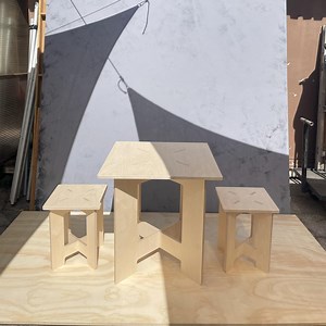 Plywood Stools   Table CNC Cut Files - Etsy