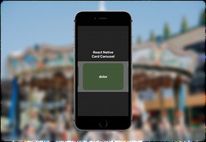 Carrusel de tarjetas horizontal en React Native