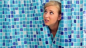 Blonde with swinging boobs Alice Chambers fucks hard in bathroom - RedPorn.Tv