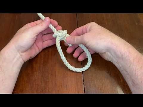 How to tie a Bowline Knot easy and quick for scouts
