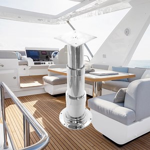 [Hot Item] Stainless Steel Three Stages Electric Adjustable Boat Table Pedestal