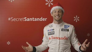 23K views · 1K reactions | Merry Christmas Ray. Your wife, Lisa, and your sons asked Jenson Button to send you a festive message. Here it is! #SecretSantander | Santander UK | Facebook