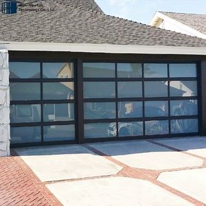 [Hot Item] Hot Sale Aluminum Glass Garage Door Frame Profile Aluminium Glass Garage Door with Low Price