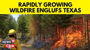 Billowing plumes of smoke engulf Texas as wildfires intensify, governor issues a disaster declaration for 60 counties #Texas #Wildfire #TexasWildfire | News18 | Facebook