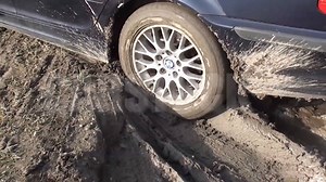 young lady stuck in mud ! | Pedal Pumping Friends