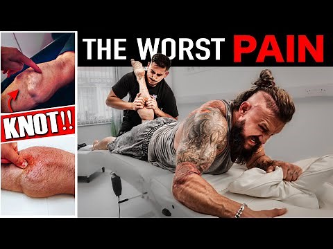 THE WORST PAIN YET!! Fixing BIG Muscle Knots, Tight Calves & Shin Splints (Lex Fitness)