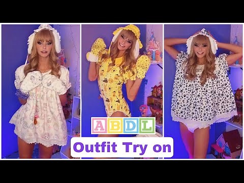 Adult Baby Outfit Try on