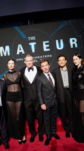 The Amateur world premiere in New York City with our star-studded cast including Rami Malek, Laurence Fishburne, Rachel Brosnahan, and Caitríona Balfe ⭐️ Experience the film on the big screen April 11. | Malco Theatres