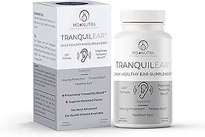 Tranquil Ear Ear Health & Tinnitus Relief Supplement | Ear Surgeon Formulated for Overall Ear Nutrition, Ringing Ear Relief, & Tinnitus Symptoms - Daytime Formula - All-Natural 30 Vegan Capsules
