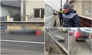 O maşină mortuară a pierdut un cadavru pe drum, în timp ce-l transporta la morga din Baia Mare: "A picat în mers"
