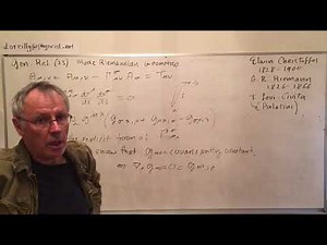 General Relativity: 23. The Form Of The Christoffel Symbol From First Principles.