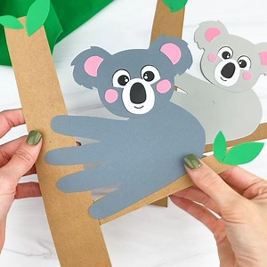 🐨 Koala Handprint Craft ✂️ Get the template @simpleeverydaymom .com | Simple Everyday Mom