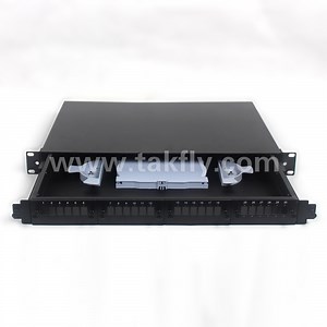 [Hot Item] 48 Cores Slidable Rack Mount Fiber Optic Distribution Frame ODF Patch Panel
