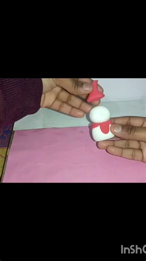Diy snowman ⛄ with clay for christmas 🎁🎄 special paper craft ideas 😀💡 #papercrafter